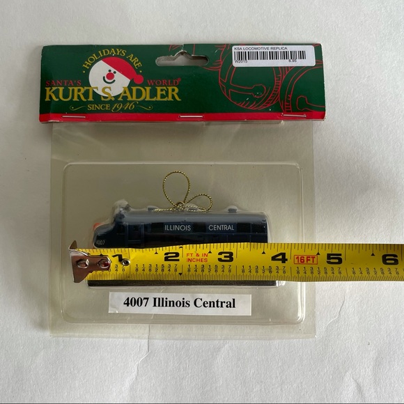 Kurt S. Adler Illinois Central Locomotive Ornament - Picture 8 of 9